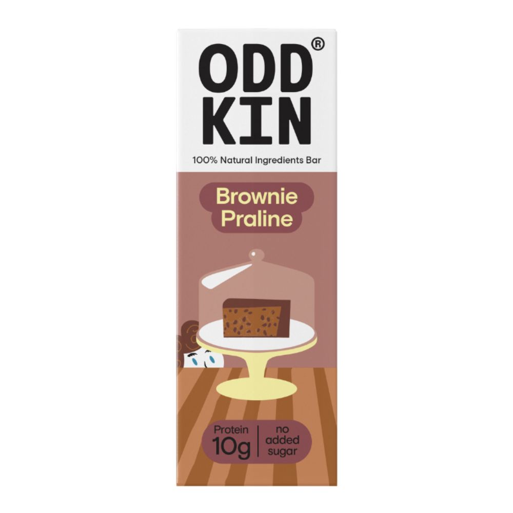BROWNIE PRALINE ODDKIN BAR Μπάρα Πρωτεΐνης Brownie Πραλίνα 50gr - ODDKIN - Image 1