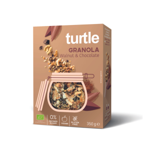 Βιολογική granola με σοκολάτα και καρύδια χωρίς γλουτένη TURTLE
