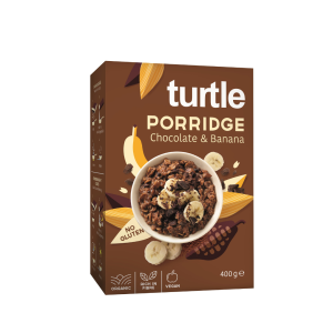 Porridge Βρώμης με σοκολάτα και μπανάνα χωρίς γλουτένη TURTLE