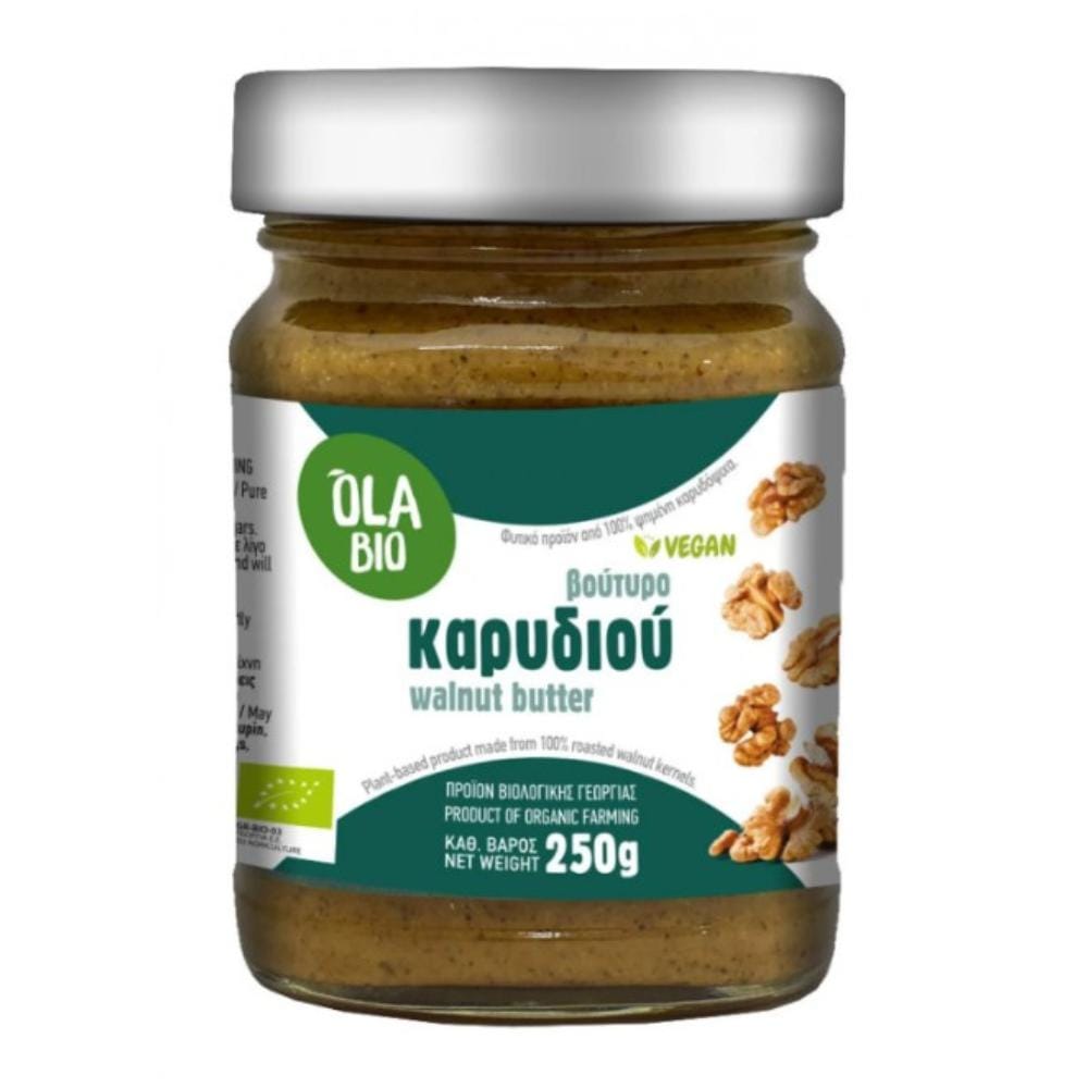 BIOLOGIKO-VOYTIRO-KARYDIOY-BIOYGEIA Βιολογικό Βούτυρο Καρυδιού 250gr - Ola Bio - Image 1