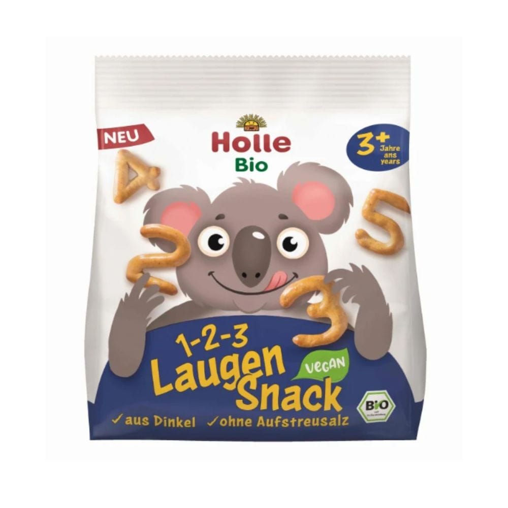 pretzel holle Βιολογικό Τραγανό Σνακ Πρέτσελ 1-2-3 με Ντίνκελ (+3 ετών) 80g - Holle - Image 1