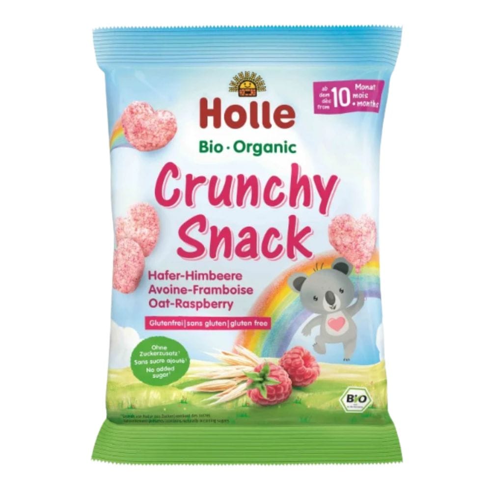 snack vatomouro holle Βιολογικό Σνακ με Βρώμη & Σμέουρο Χωρίς Ζάχαρη & Γλουτένη (+10 μηνών) 30g - Holle - Image 1